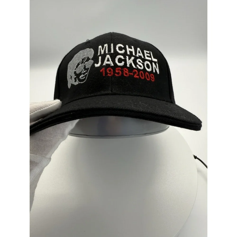 MICHAEL JACKSON King Of Pop Memorial‎ 1958-2009 Black Baseball Hat Cap